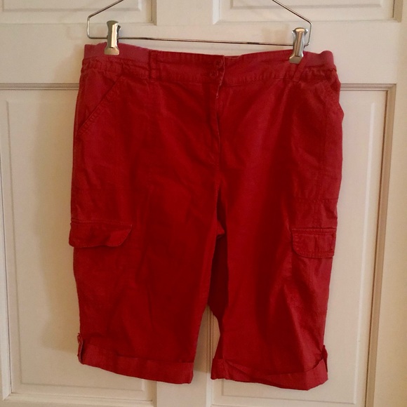 Chico's Pants - Chico's Vibrant Red Shorts